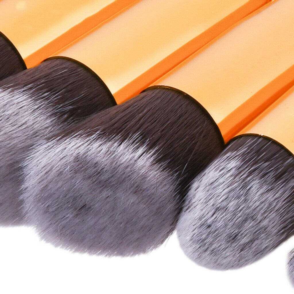 10 Pieces Makeup Face Foundation Blush Powder Lip Eye Brushes Set Beauty Kit