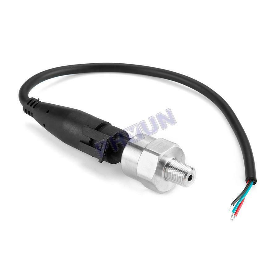 Car Pressure Transducer Kit 0-300 PSI Pressure Sensor 1/8" NPT Thread Universal