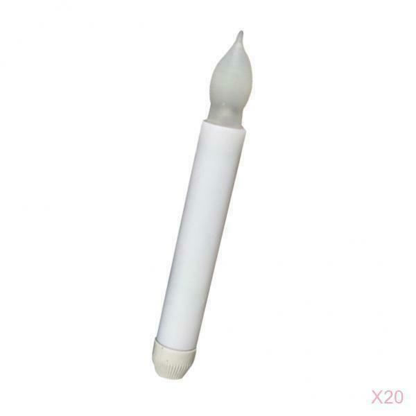 20 x Battery Powered Long LED Candle Flameless Flicker Candle for Home Decor