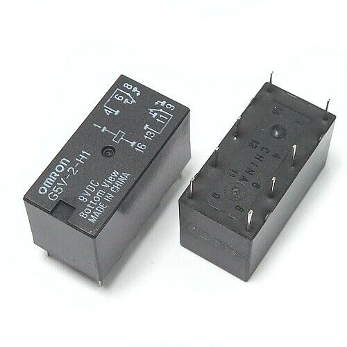 [10pcs] G5V-2-H1-DC9 Relay 9VDC 2A Rl=540 Ohm THT