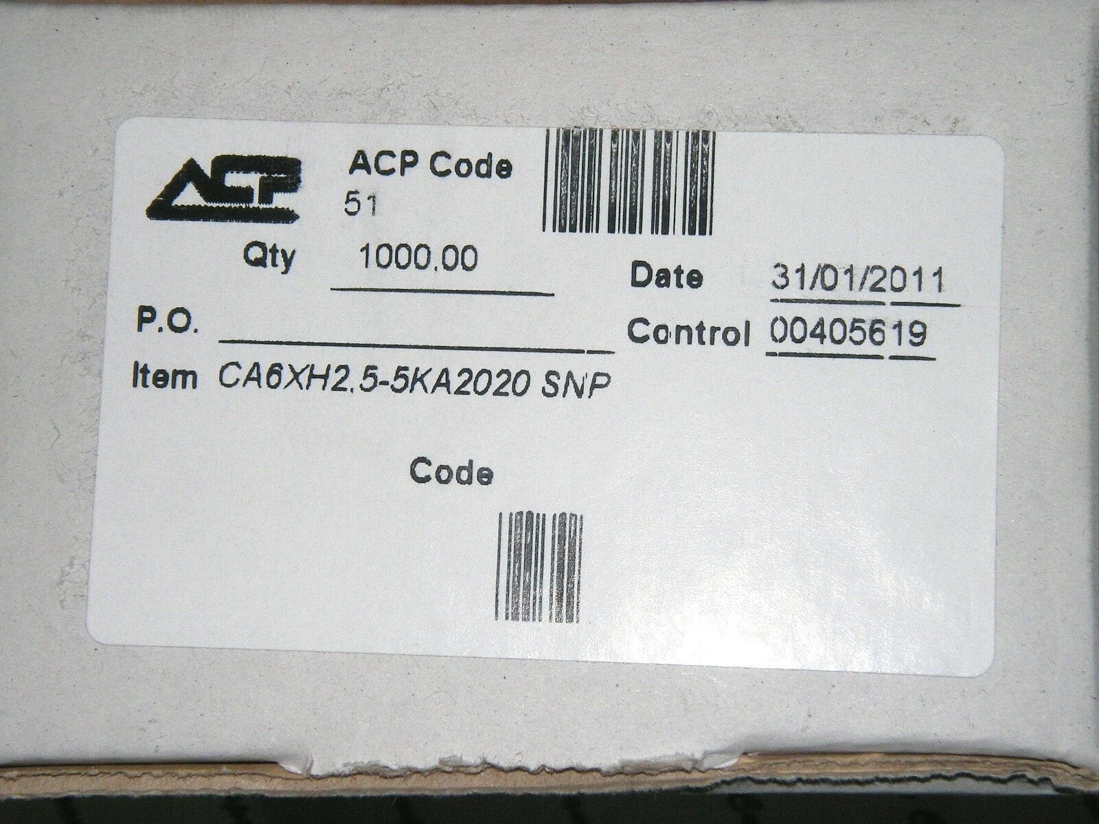 50PCS - ACP CA6XH2.5 5KA 5K-TYPE A TRIMME Potentiometer 6mm