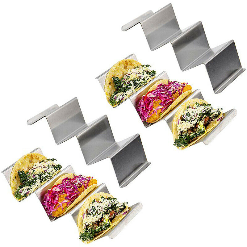 Taco Holder Stand Stainless Steel Mexican Food Rack Tortilla Bracket Kitchen