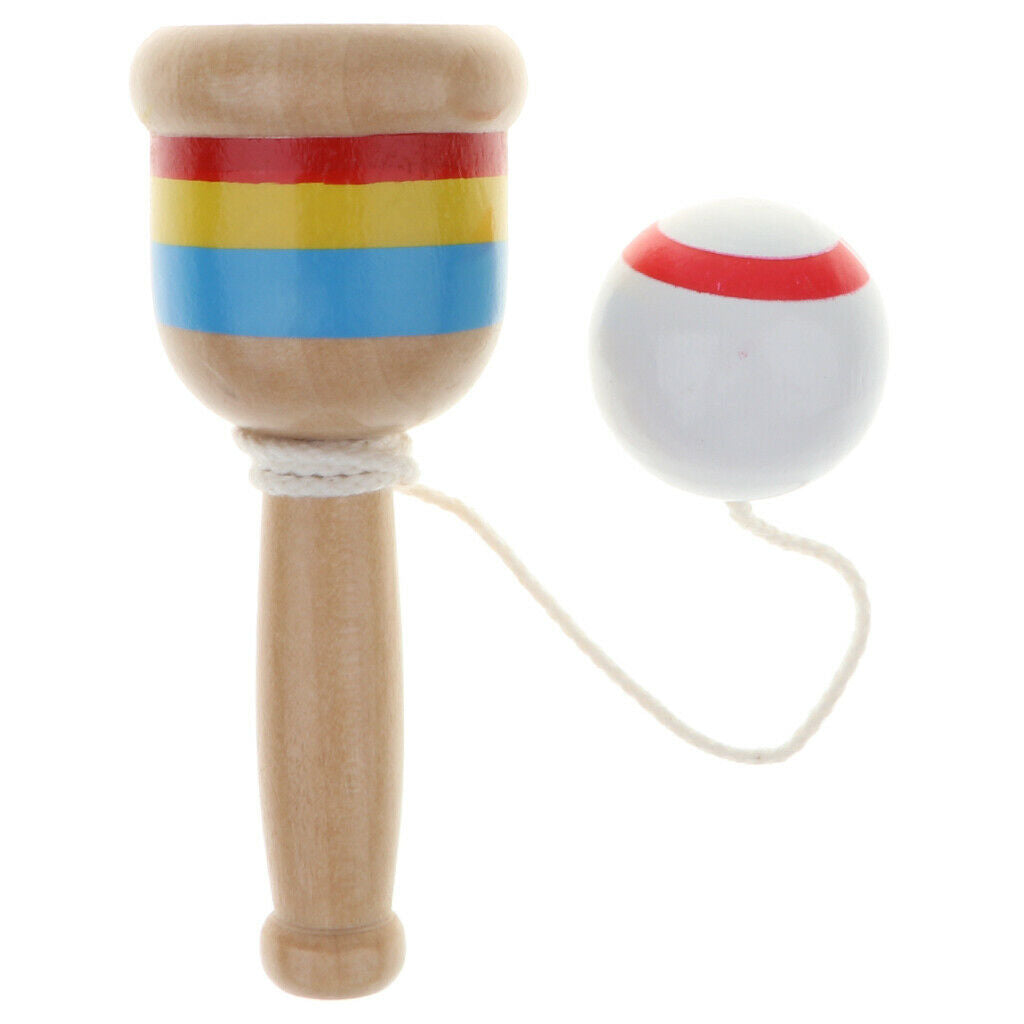 Kendama skill ball cup made of wood painted children's kendama educational toys