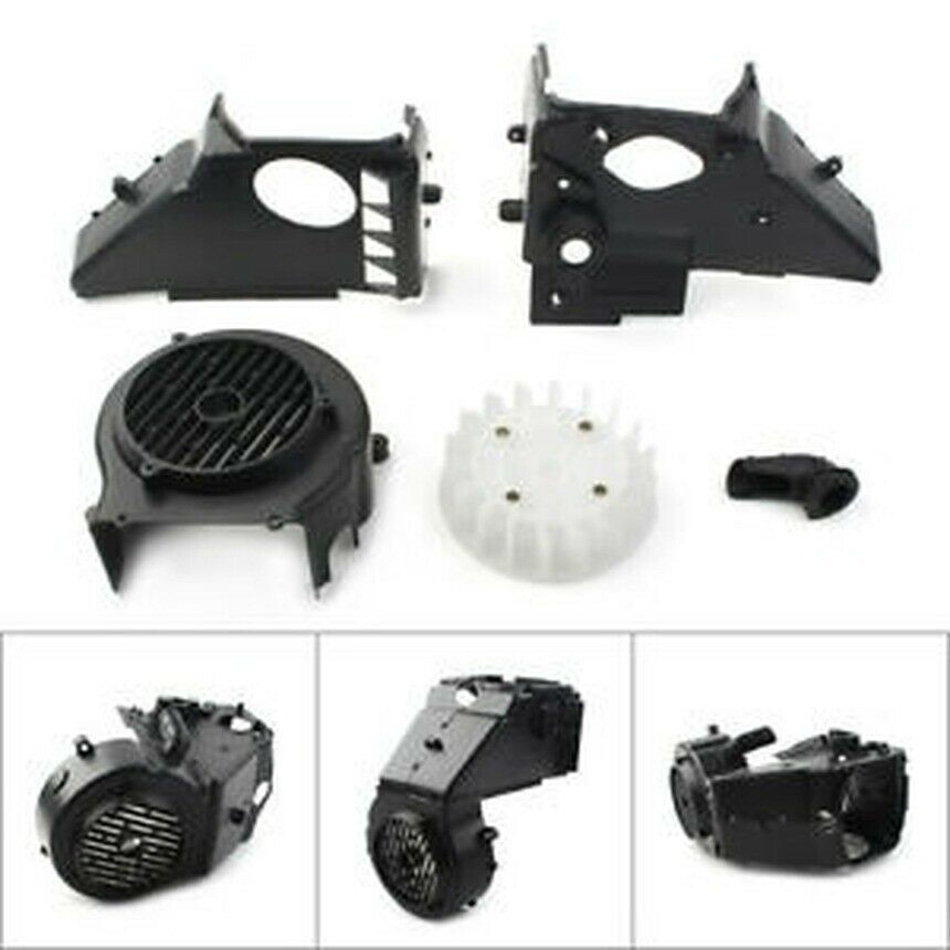 Complete Air Cooling Shroud Sets w/ Fan & Cover For  Go Kart Scooter GY6 150cc
