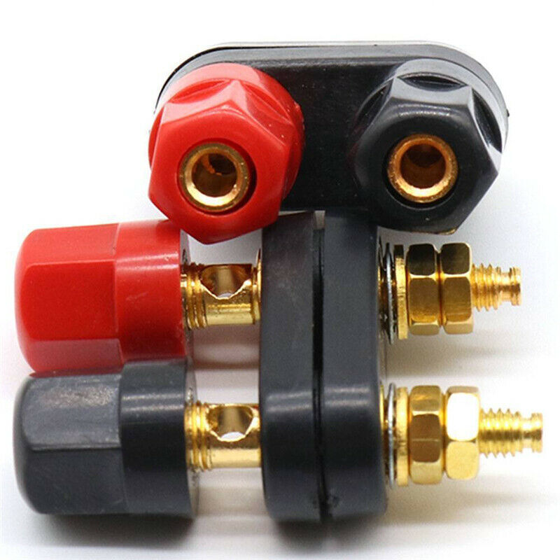 2pcs Speaker Amplifier Terminal Binding Post Dual 2 ways Banana Plug Jack