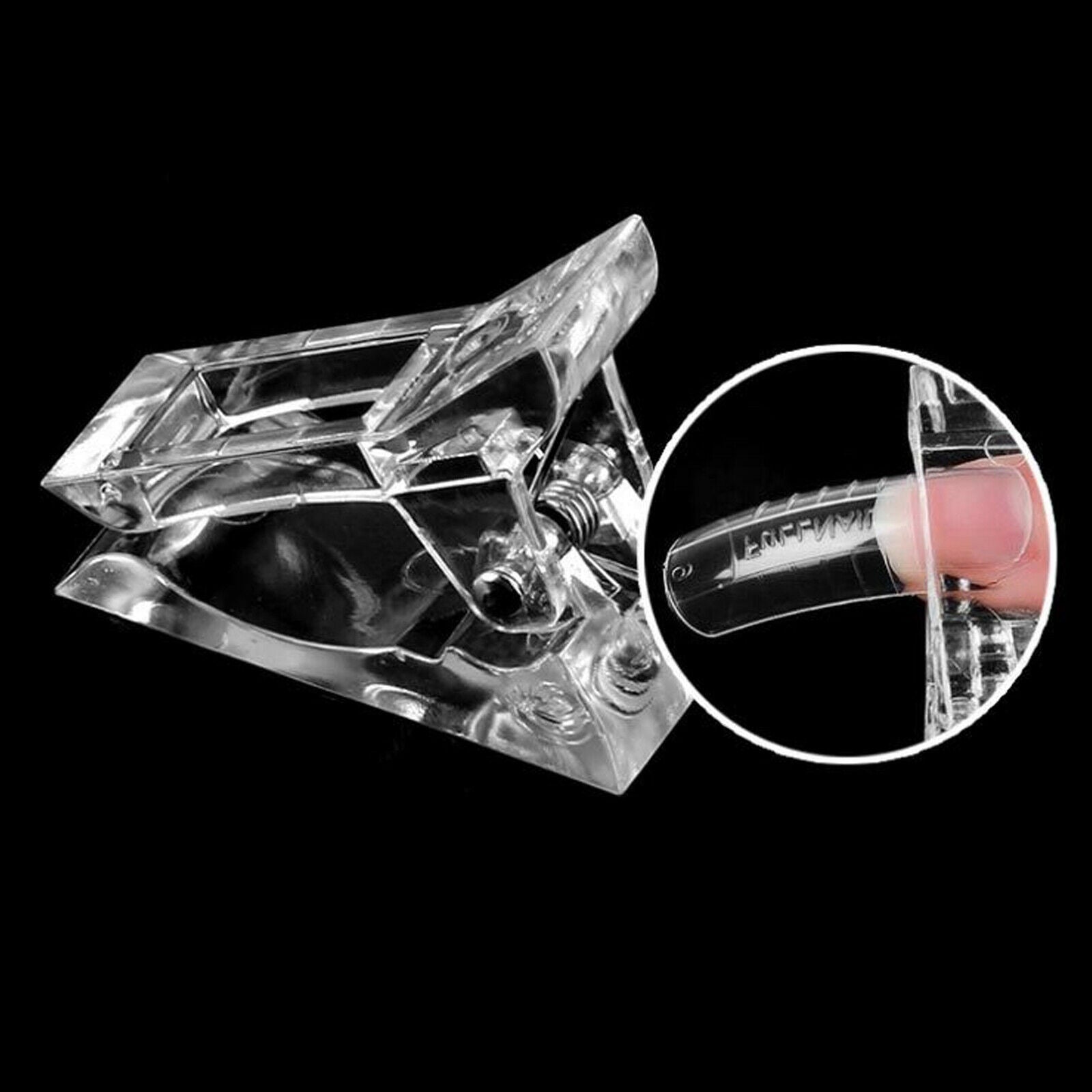 12 Pcs Nail Tips Clip Polygel Quick Building Extension UV LED Manicure Tool Art