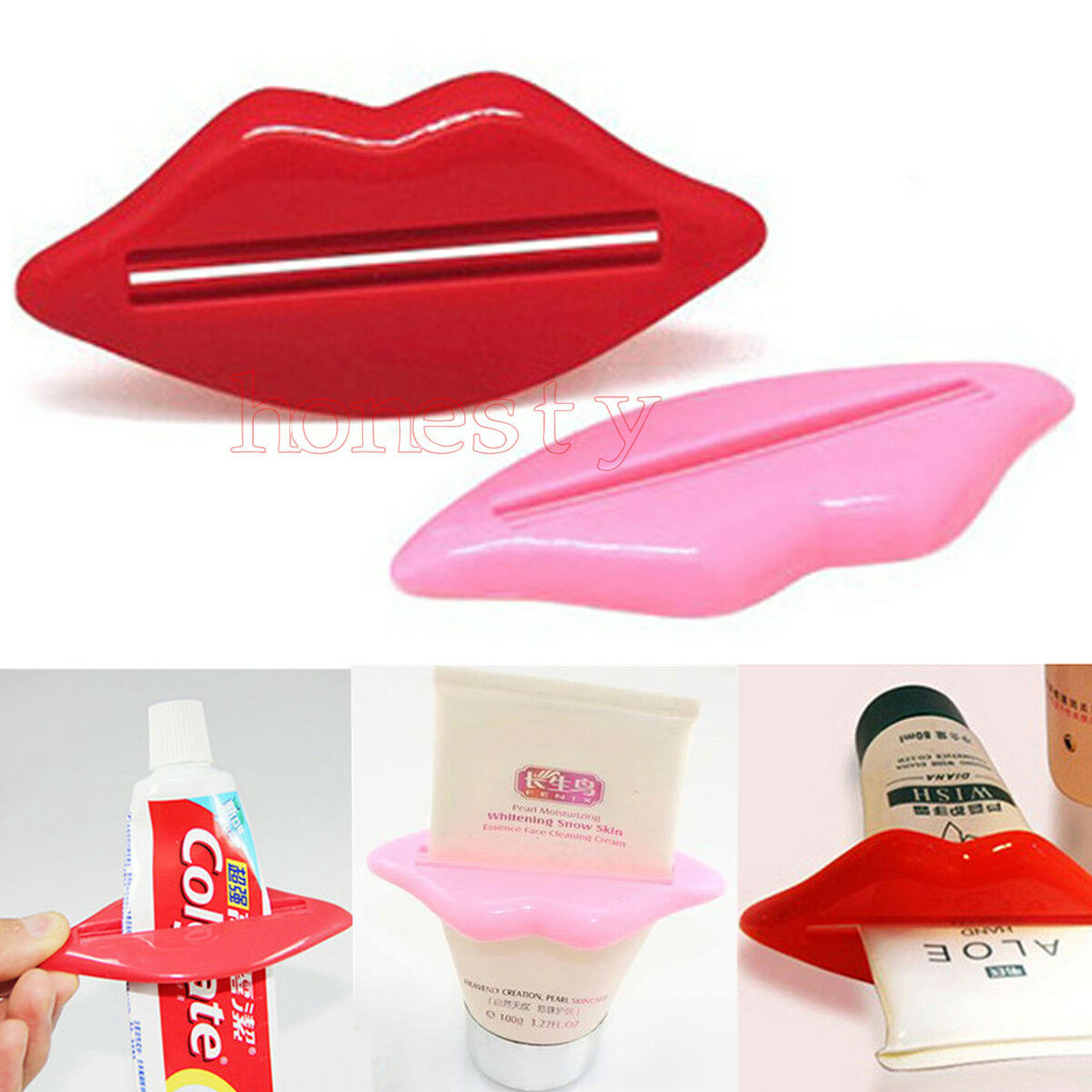 3 Pcs Plastic Toothpaste Tube Squeezer Easy Dispenser Rolling Holder Bathroom