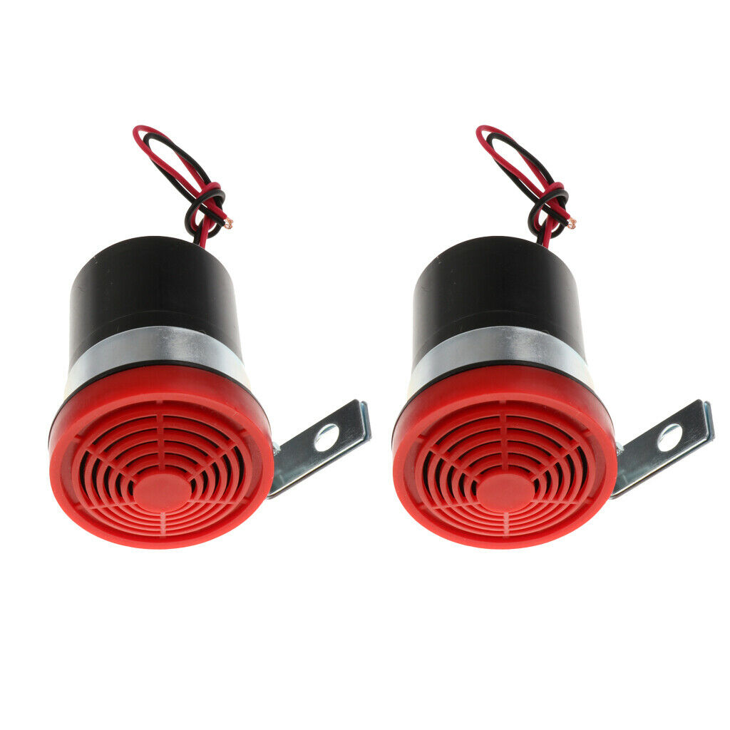 2 Pack Car Vehicle Trucks 12V Reversing Alarm Air Horn Loud Beeper Buzzer