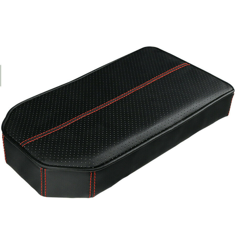 Portable Black & Red Memory Foam Car Truck Center Armrest Heighten Pad Universal