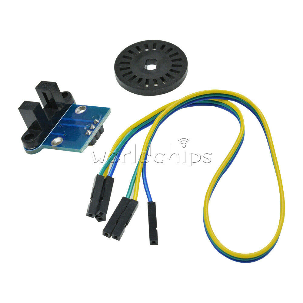2PC HC-020K Double Speed Measuring Sensor Module with Photoelectric Encoders Kit