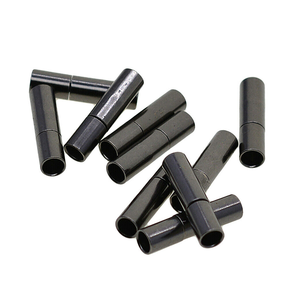 10 Sets 3mm Bayonet Push Clasps Leather Cord Ends Connectors Jewelry Making