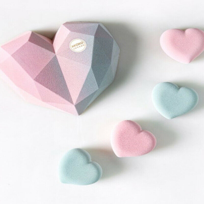 1pc Heart-shaped Silicone Mousse Cake Mold Food Grade Silicone Mold Tray .l8