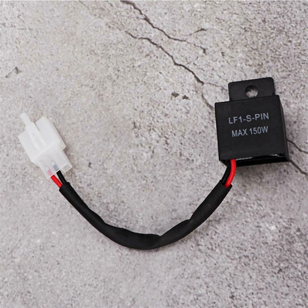 Waterproof 2 Pin LED Flasher Relay Motorcycle Motorbike Turn Signal Indicator