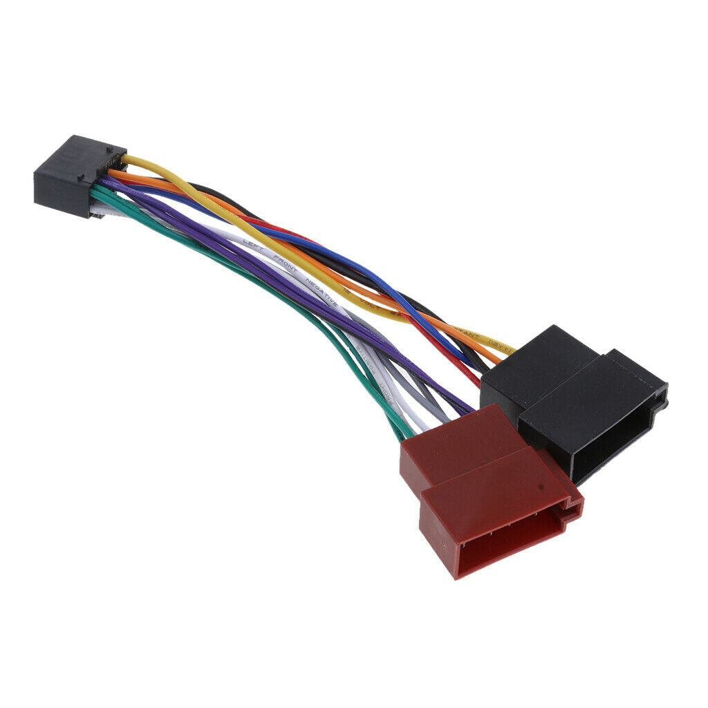 16 Pin ISO Wiring Harness Adaptor Car Radio Loom for Kenwood/JVC - EU Plug