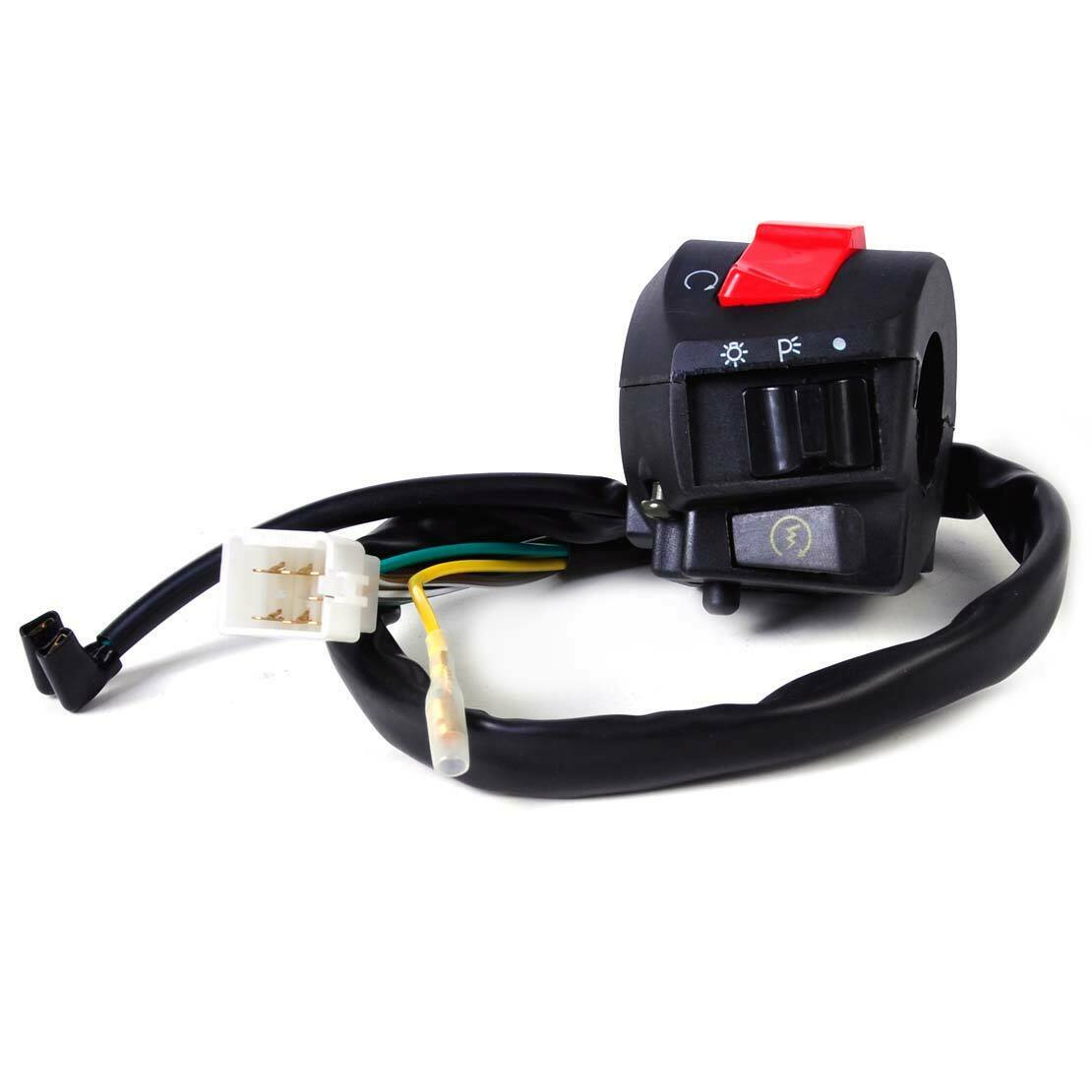 New Motorcycle 7/8" Handlebar Ignition Electric Start Headlight on/off Switch An