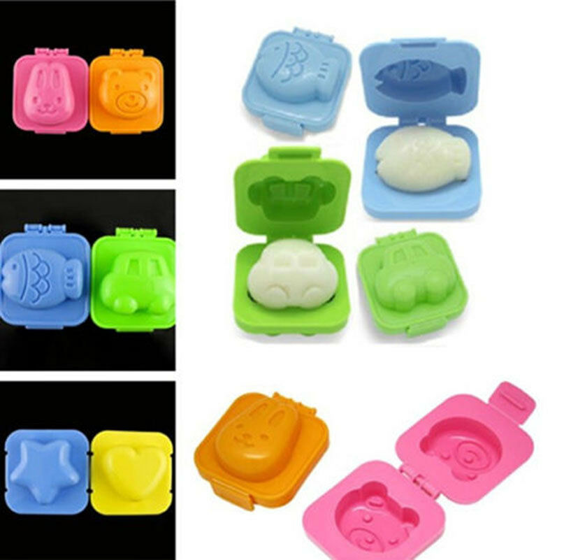 6 Pcs Boiled Egg Sushi Rice Mold Mould Bento Maker Sandwich Cutter Home Decor Tt