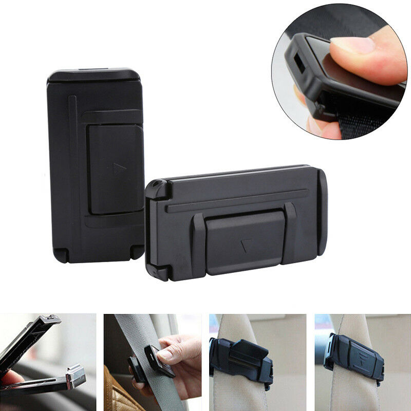 2x Seatbelt Adjuster Clip Buckle Shoulder Relax Neck Comfort Supports Clamp Car
