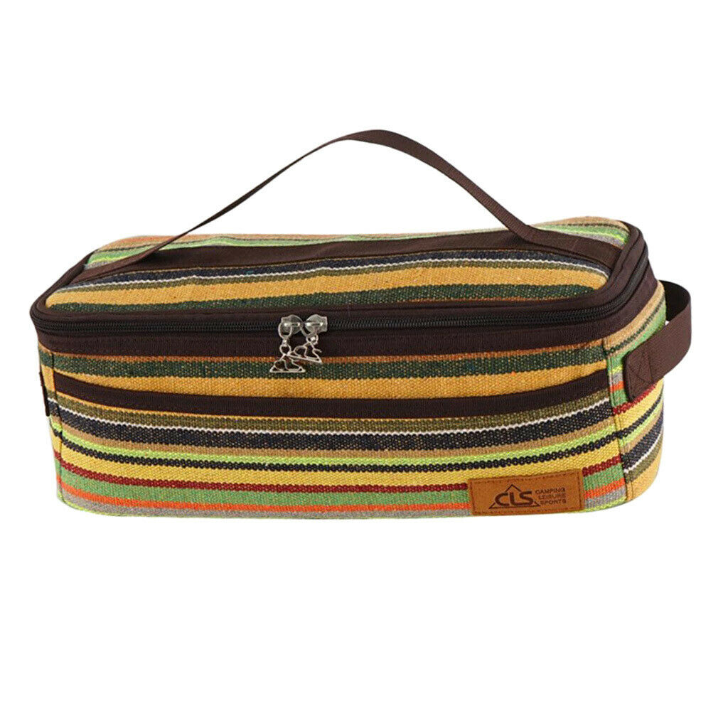 Cutlery Storage Bag Utensils Storage Box Tableware Flatware Holder Stripe