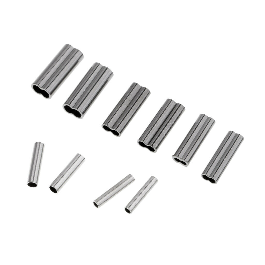 500Pcs/lot Fishing Crimps / Sleeves Copper Tube Fishing Connector Wire Trace