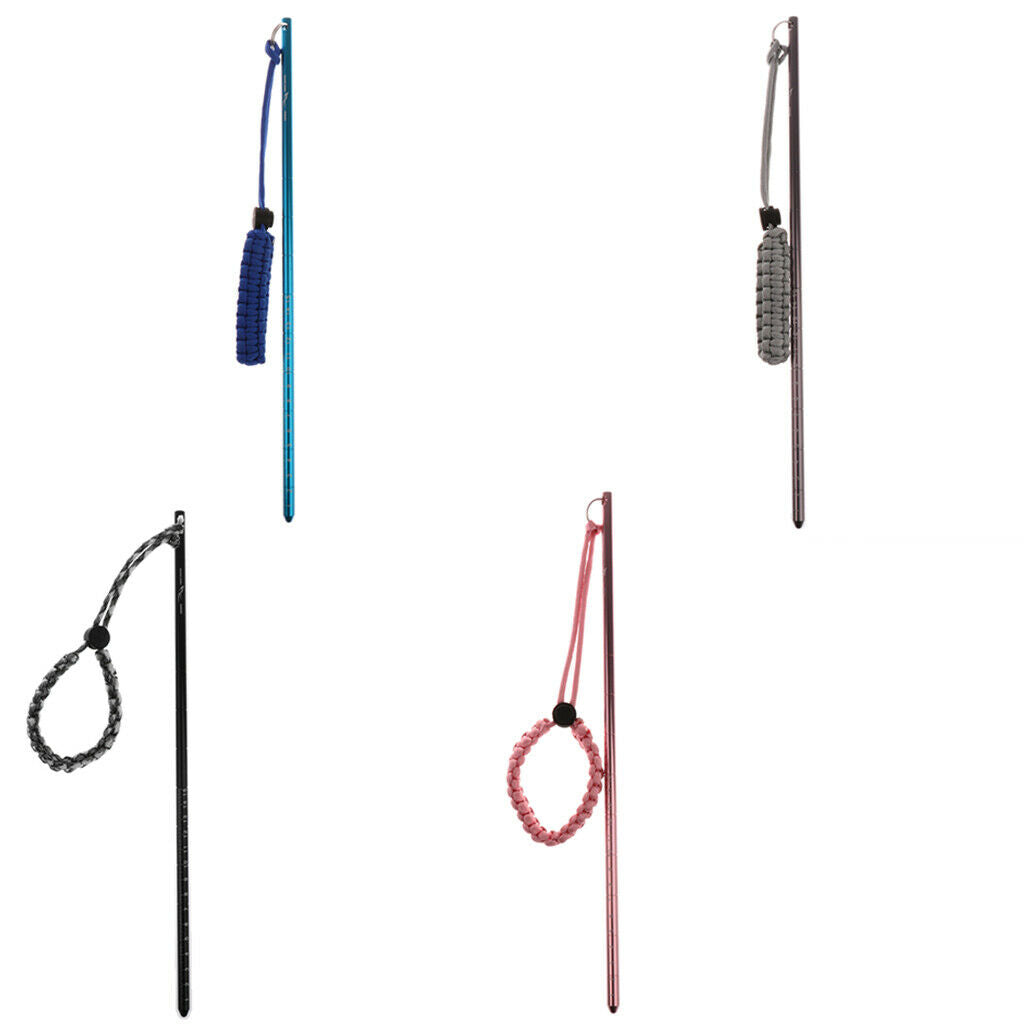 3Pcs Aluminum Scuba Pointer Stick Shaker Pointer Rod w/ Landyard