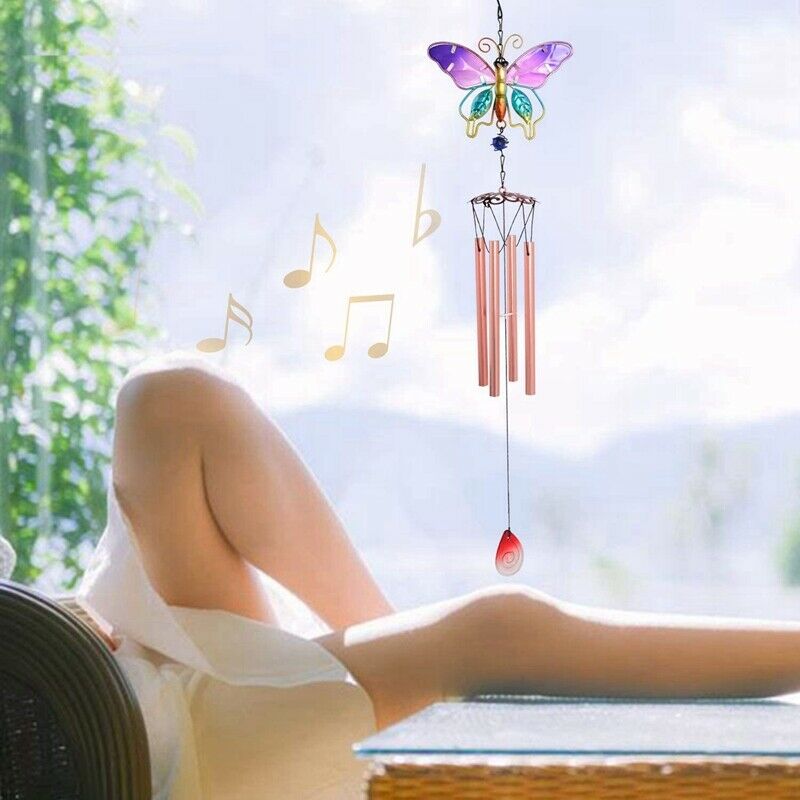 Wind Chimes Butterfly Wind Chimes Unique Garden Decor Windchimes Outdoor MomB1H8