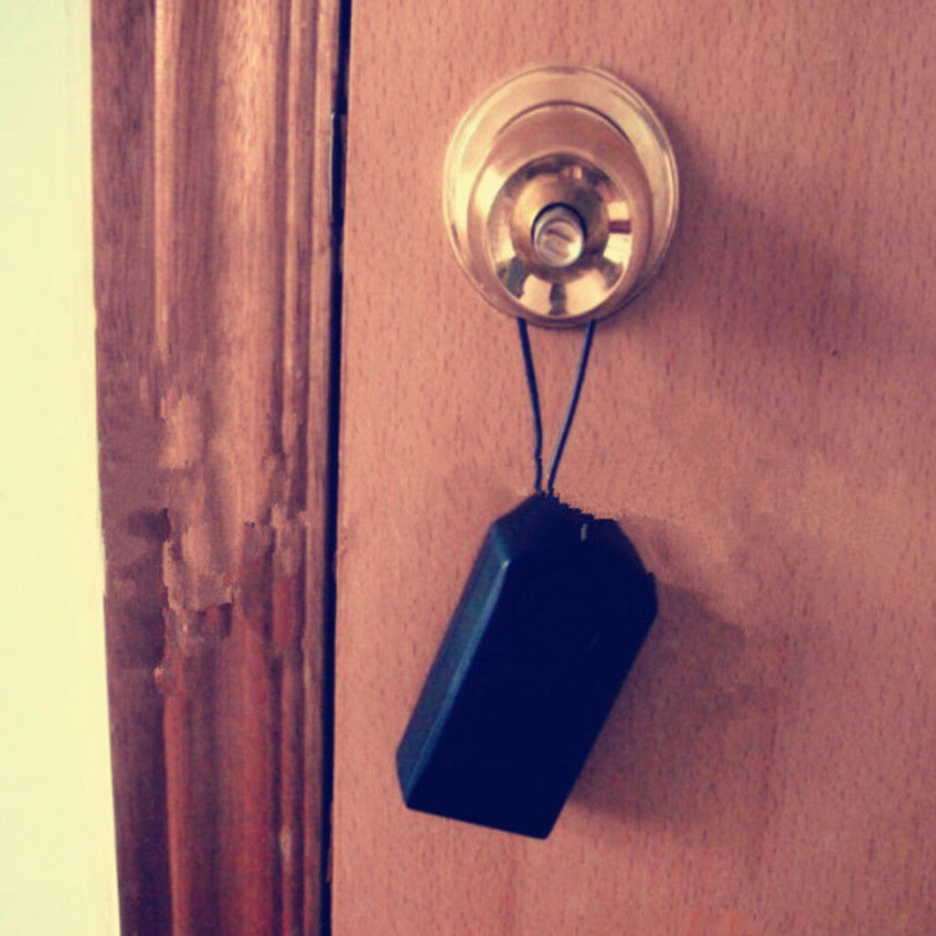 2pcs Battery-power Door Knob/Door Handle Burglar Alarm for Home Hotel Dorm