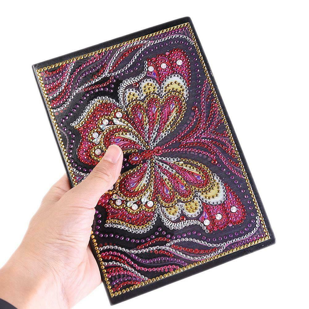 DIY Butterfly Special Shaped Diamond Painting 50 Pages A5 Sketchbook Gifts @