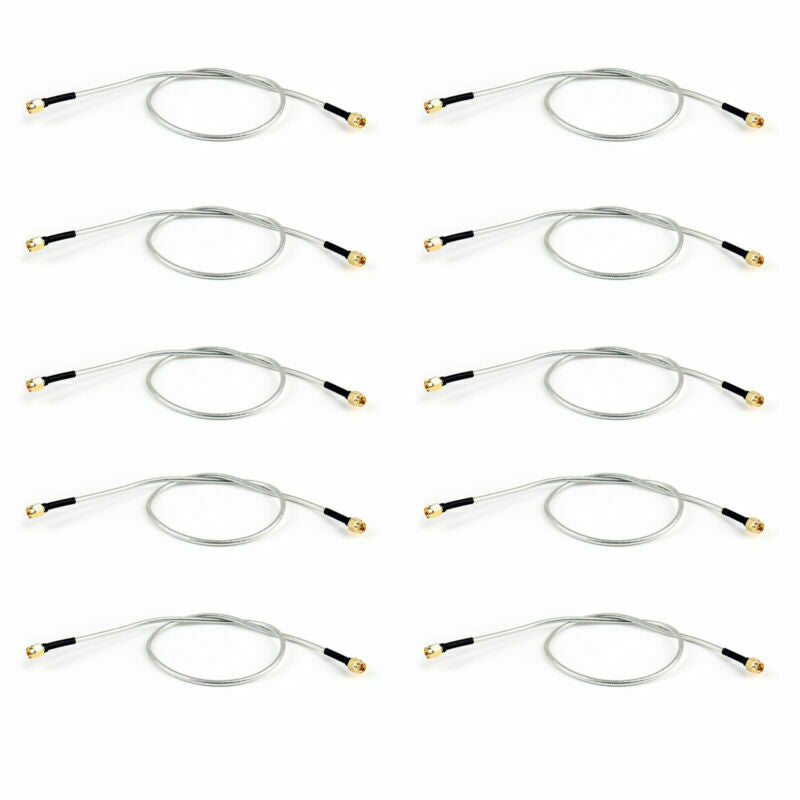 10X SMA Male to SMA Male 50cm RF Extension Coax Pigtail Semi-Rigid Cable RG402 U