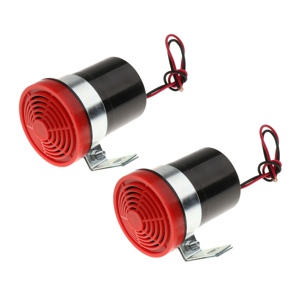 2 Pack Car Vehicle Trucks 12V Reversing Alarm Air Horn Loud Beeper Buzzer