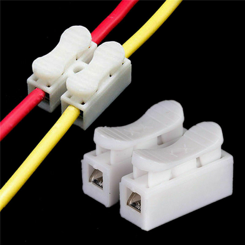 Self Locking Electrical Cable Connectors Quick Splice Lock Wire Terminals 30pcs