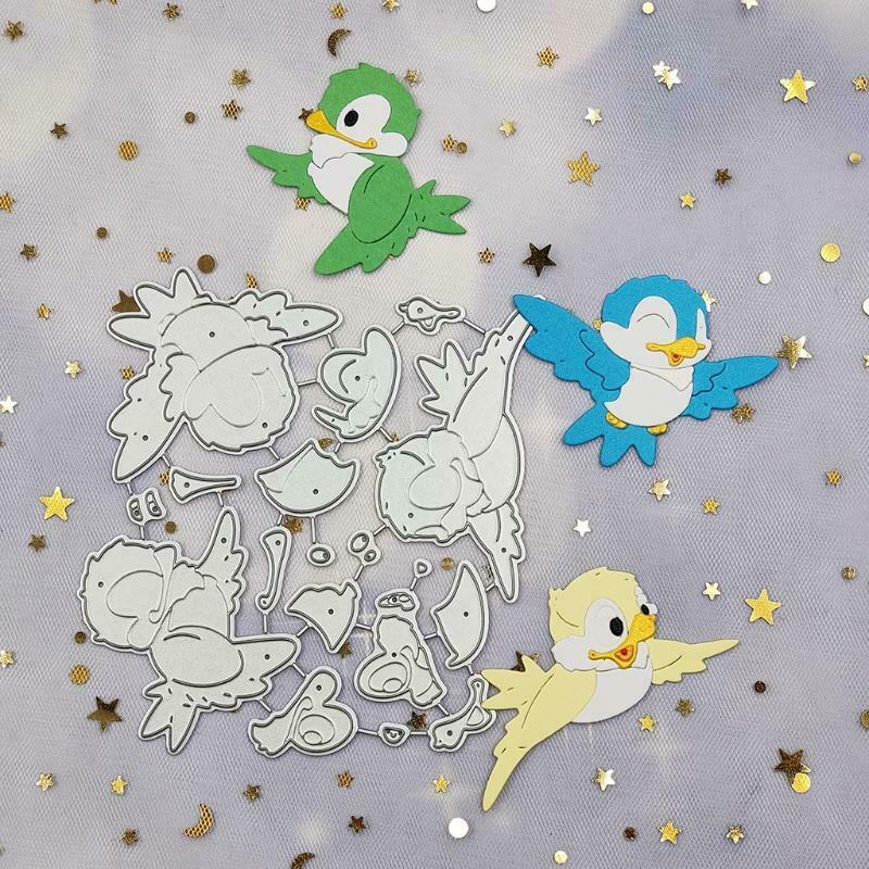 Birds Metal Cutting Dies Stencil DIY Scrapbooking Album Paper Card Template Mold