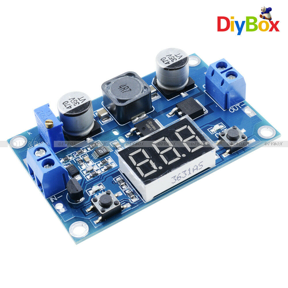 DC 3-35V To 3.5-35V LED Voltmeter Step up Boost Module LTC1871 With Heat Sink