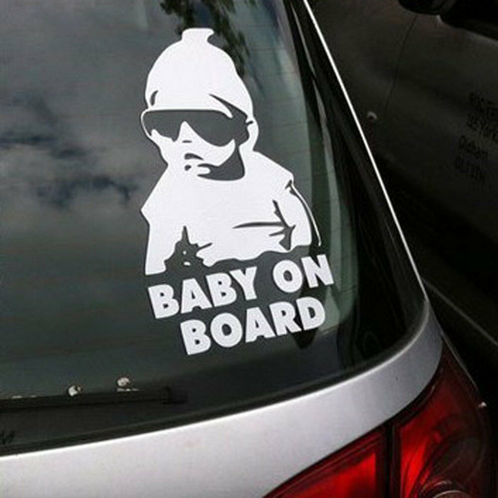 Lovely Graphics Decals Baby On Board Car Stickers Decals Waterproof Reflective