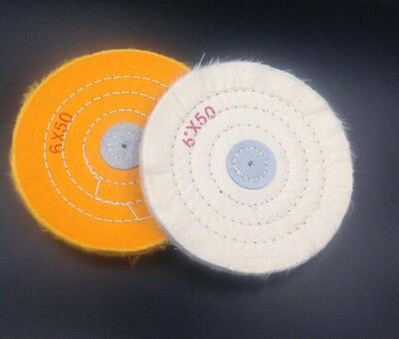 6" BUFFING SOFT POLISHING BUFFER POLISH WHEEL FOR BENCH GRINDER