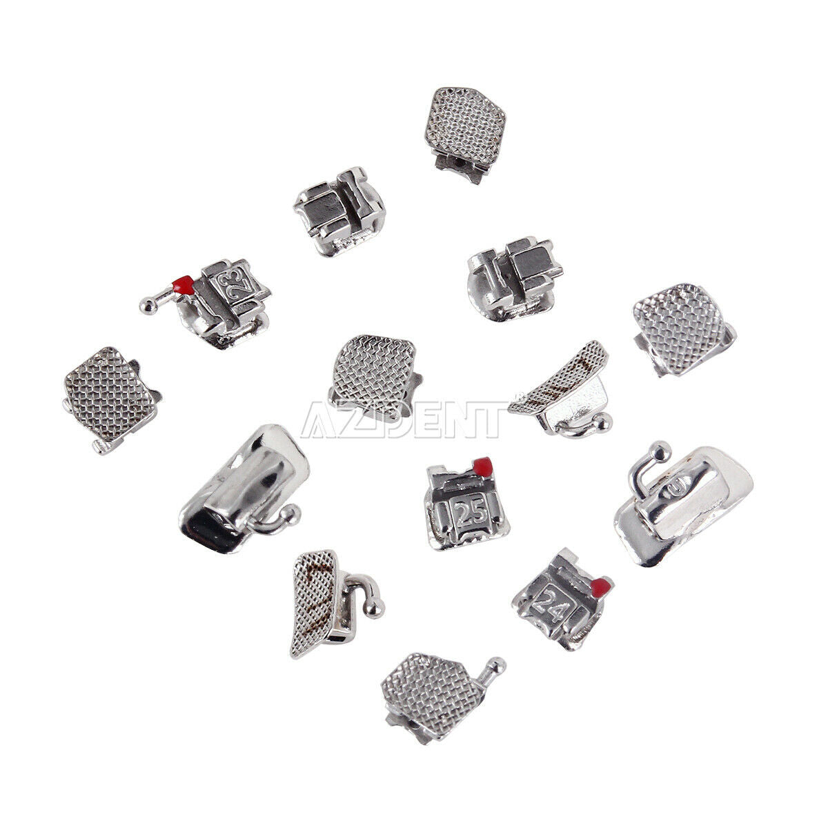 10 Boxes Dental Orthodontic Self-Ligating Brackets Braces Mini Roth 0.022 Hook 3