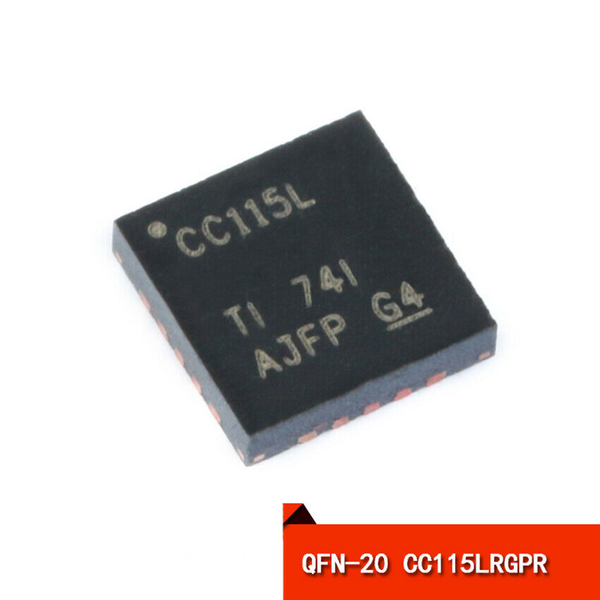 Sub-1 GHz RF Transmitter CC115LRGPR QFN-20 4x4mm 20Pin Wireless Transceiver Chip