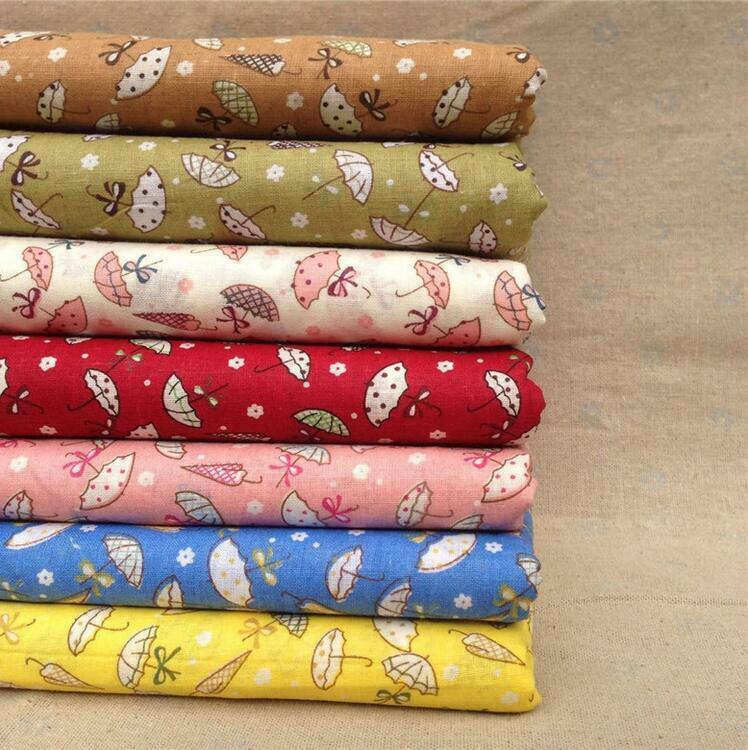 Craft 7pcs Pre Cut 10 "Squares Quilt Cotton Fabric Patchwork Umbrella pattern