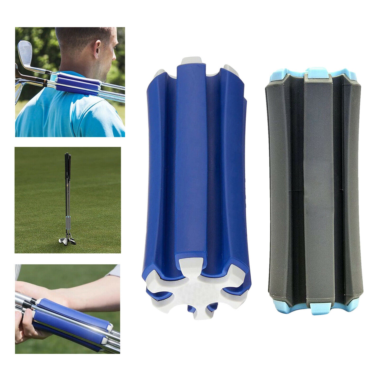 2Pieces Portable Small Golf Fixed Storage Accessories Holds Up to 6 Clubs