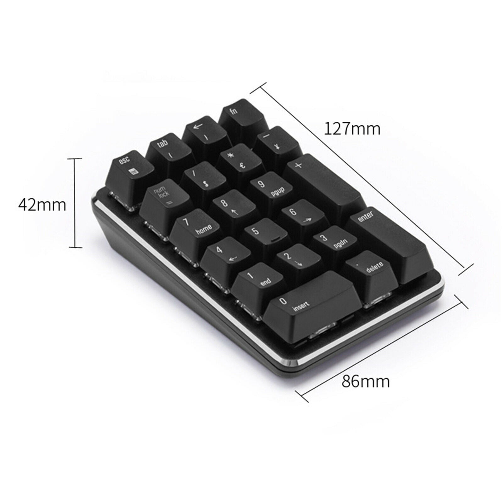 Compact 2.4G Wireless Mechanical Numeric Keypad Numpad Gaming Keyboard