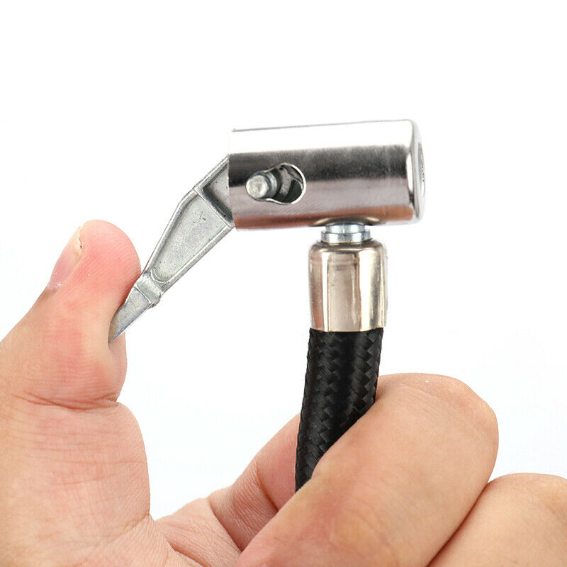 Bicycle Motorcycle Bike Car Flexible Clip On Air Tyre Tire Chuck Inflator.l8