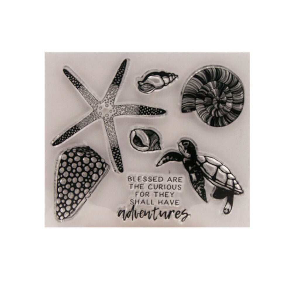 Sea Animal Rubber Clear Stamp Cling Seal Scrapbooking Diary Card DIY Decor  Rf