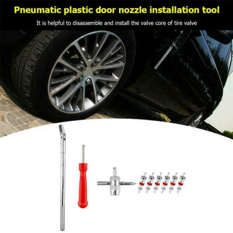Tire Valve Stem installation HD Chrome Tool Puller Car Plug Core Remover Repair!