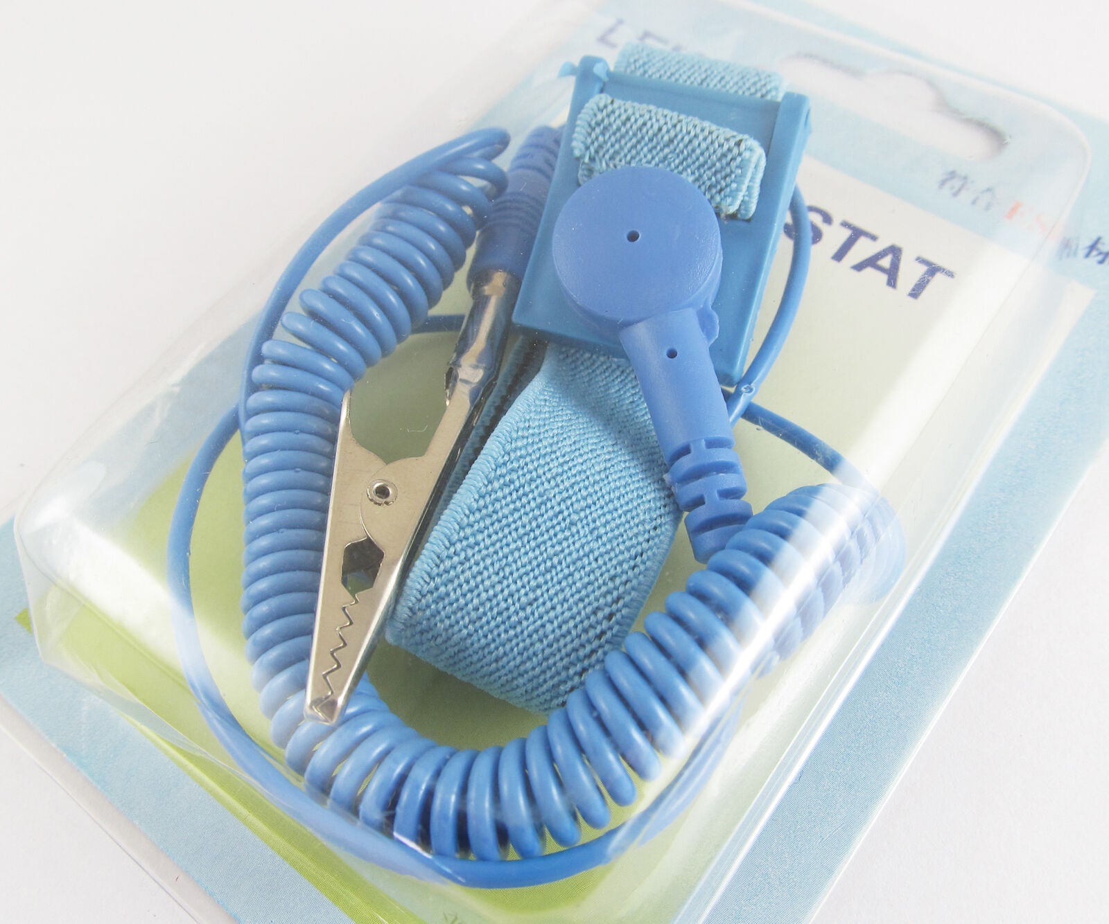 10pcs Anti Static Antistatic ESD Adjustable Wrist Strap Band Grounding Wire Blue