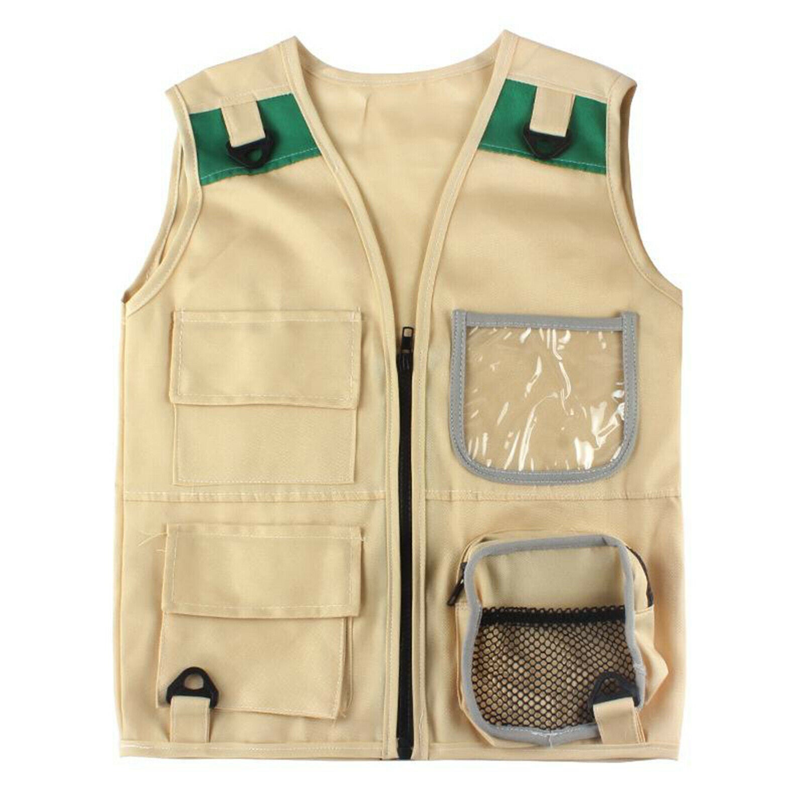 Durable Young Kid Cargo Vest and Hat Playing Clothes for Paleontologist