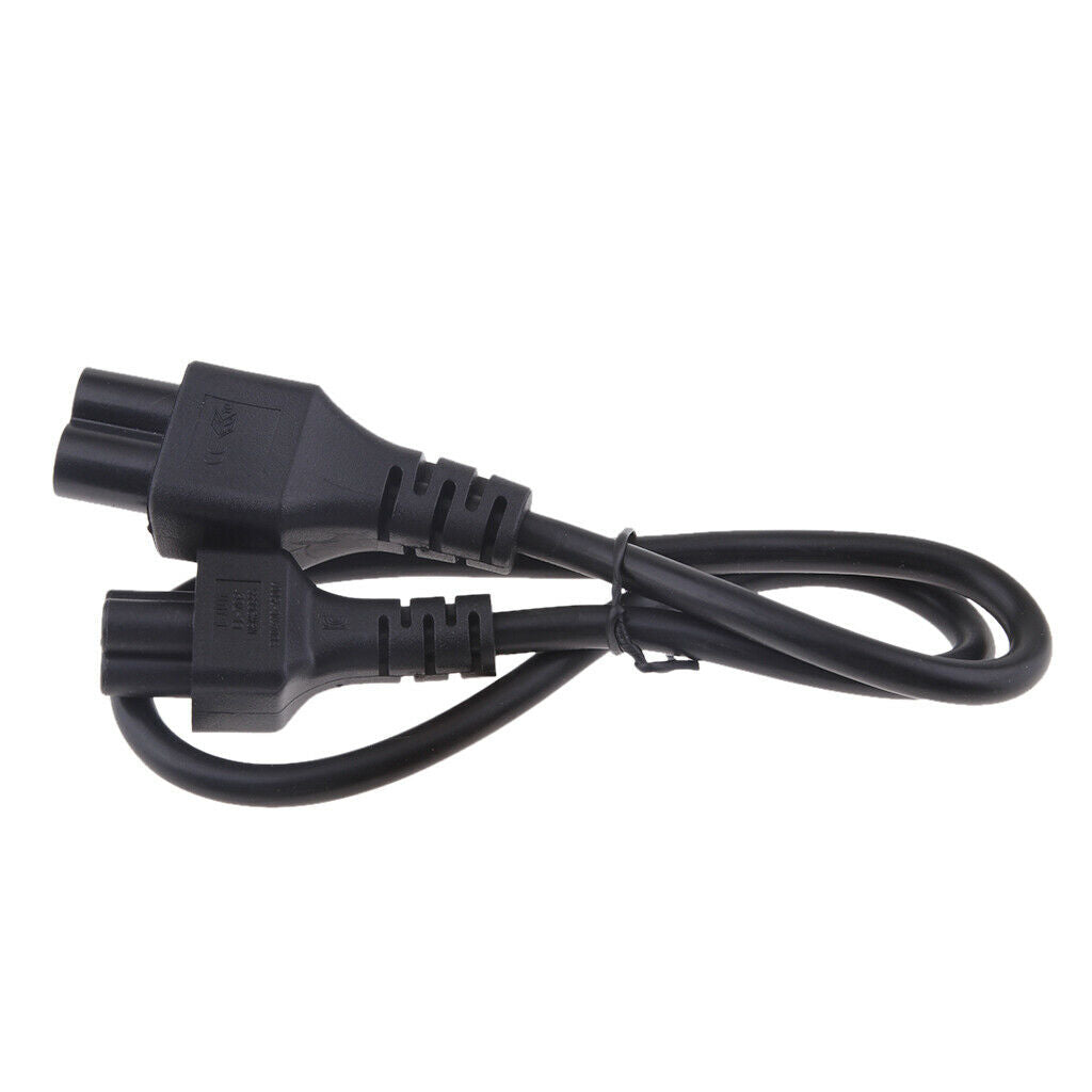50cm IEC 320 Power Cable Female Micky to Clover Leaf Adapter Lead C5 to C6