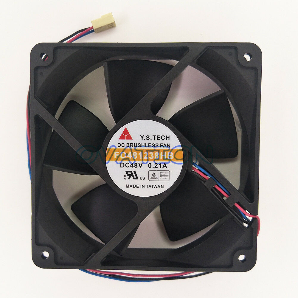 For Y.S.TECH FD481238HB Daul ball Server cooling fan DC48V  120*120*38MM 3pin