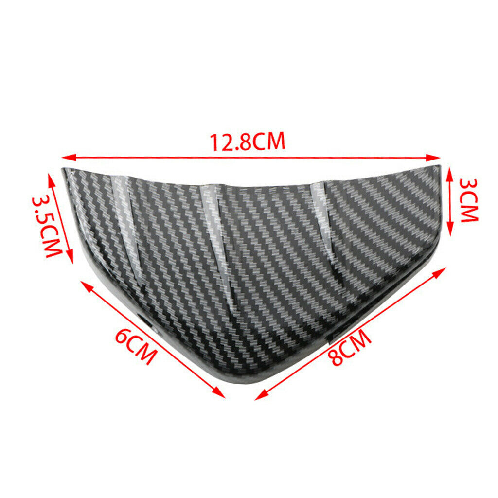 4pcs Black Car Rear Bumper Fins Spoiler Wing Lip Splitter Car Auto Accessories