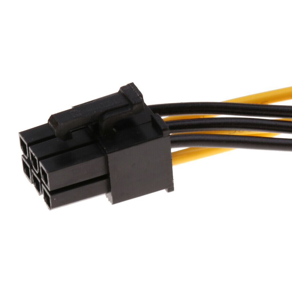8Pcs/lot PCI-E 6pin to 6+2Pin Power Splitter Cable for Graphics Video Card