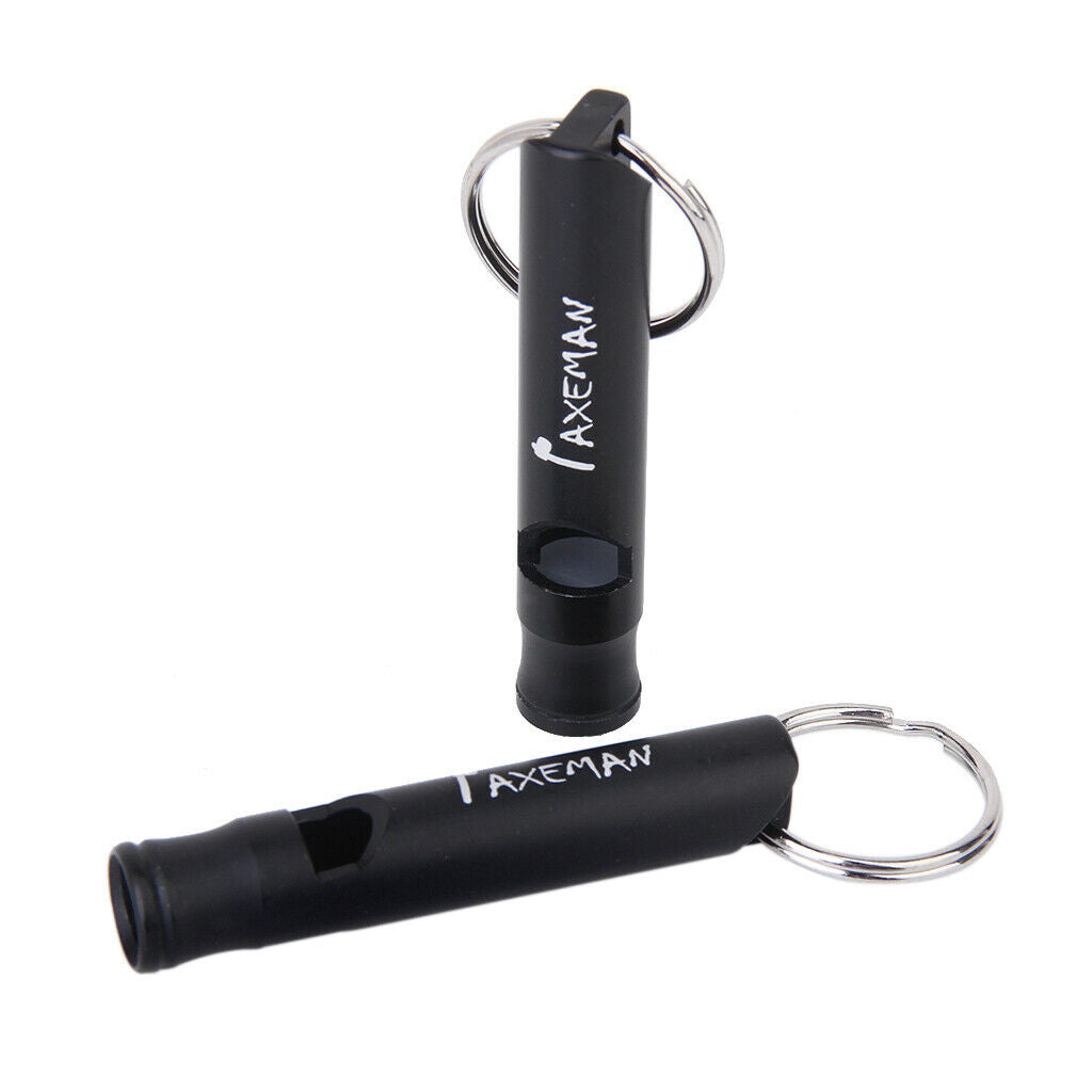 2x 2 Aluminum Alloy Survival  Whistle Key Chain