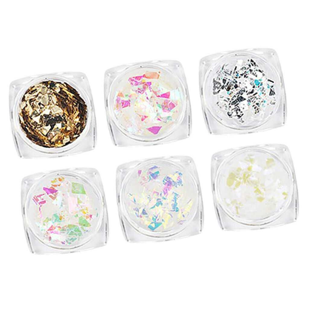 Candy Paper Flakes Nail Sequins Bling Glitter Set, Pack of 18 Boxes